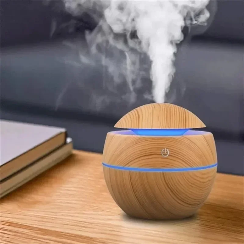 Electronics Gadgets For Home - Mini Woodgrain Ultrasone USB-luchtbevochtiger en etherische