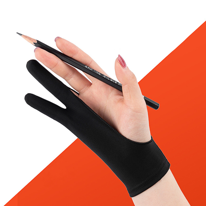 Digital Drawing Tablet - Anti-Touch Twee-Vinger Handschildering Handschoenen Voor Tablet