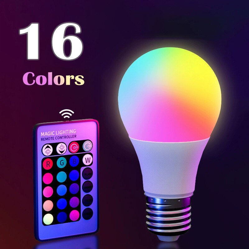 Electronics Gadgets For Home - E27 220V 16 Kleuren RGB Lamp