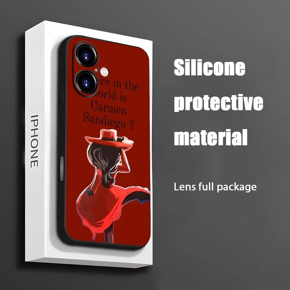 Apple Iphone 15 Pro Max - Hot Carmen Sandiego Cartoon Telefoon Case