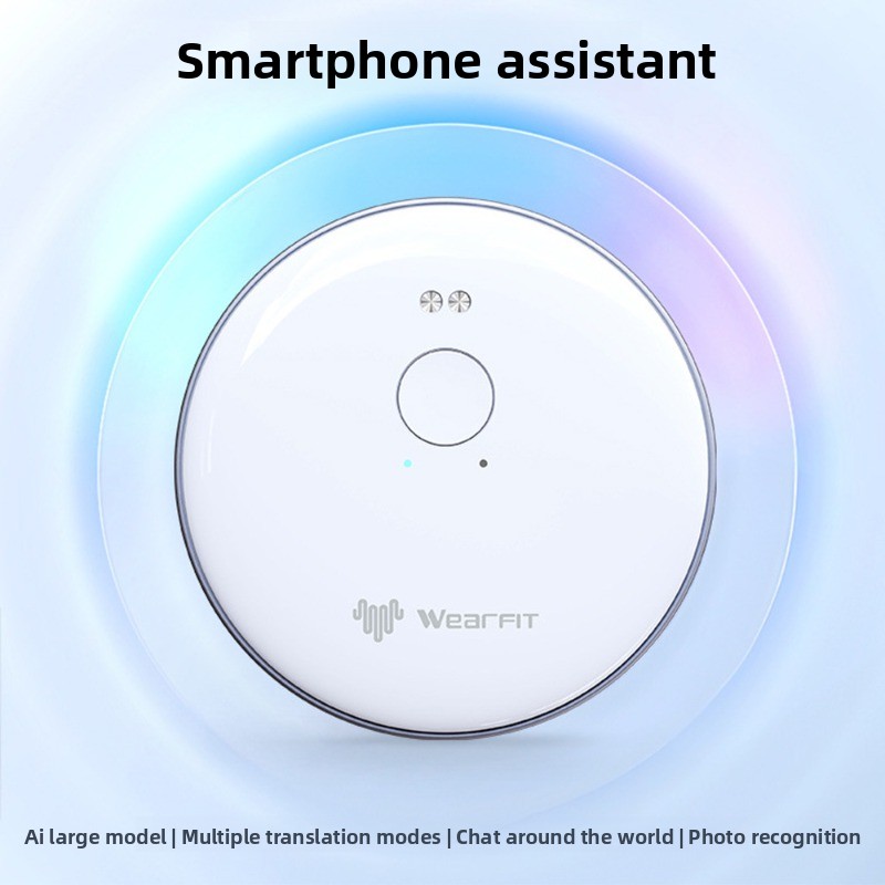 Portable Translator Device - Slimme Magnetische Achterklem AI Vertaler, Spraakassistent