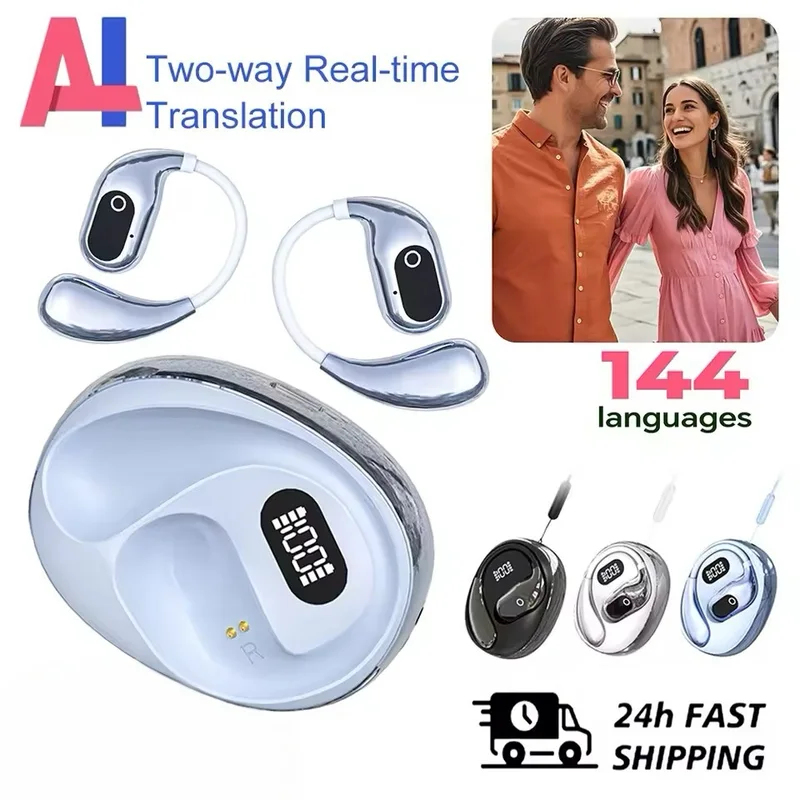 Portable Translator Device - XG99 Vertaler Oordopjes 144 Talen Draadloze