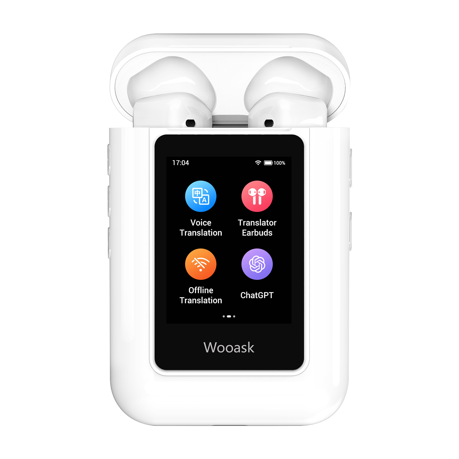 Portable Translator Device - Wooask [A8] Vertaler oordopjes, Chatgpt Empowered