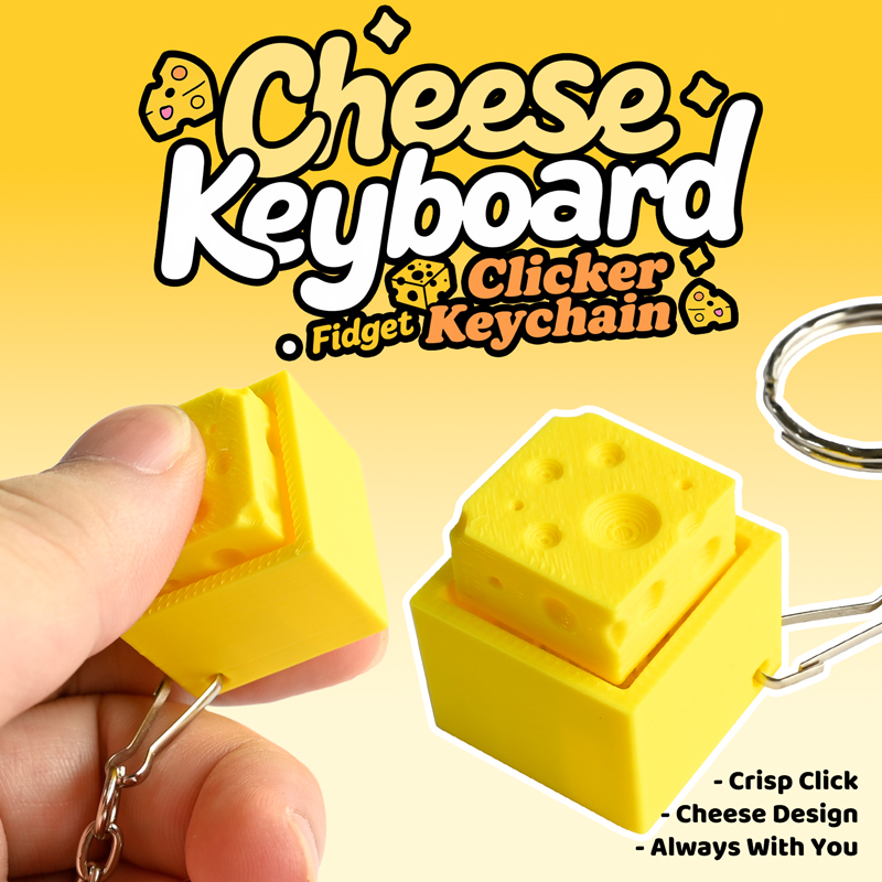 3D Geprinte Cheesy Key Fidget  - Electronics Latest Gadgets recensie en prijs