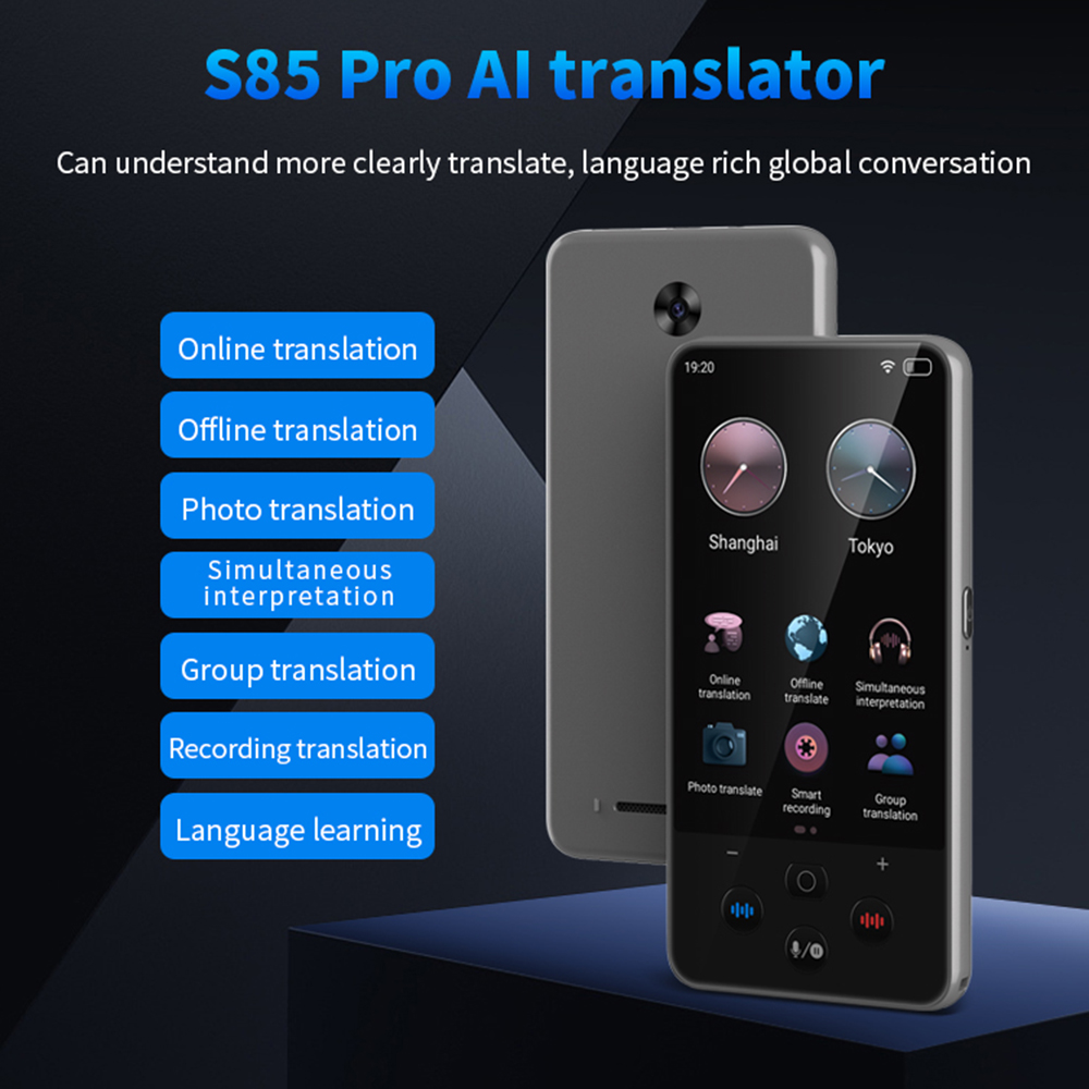 S85 pro Taalvertalerapparaat 4 - Portable Translator Device recensie en prijs