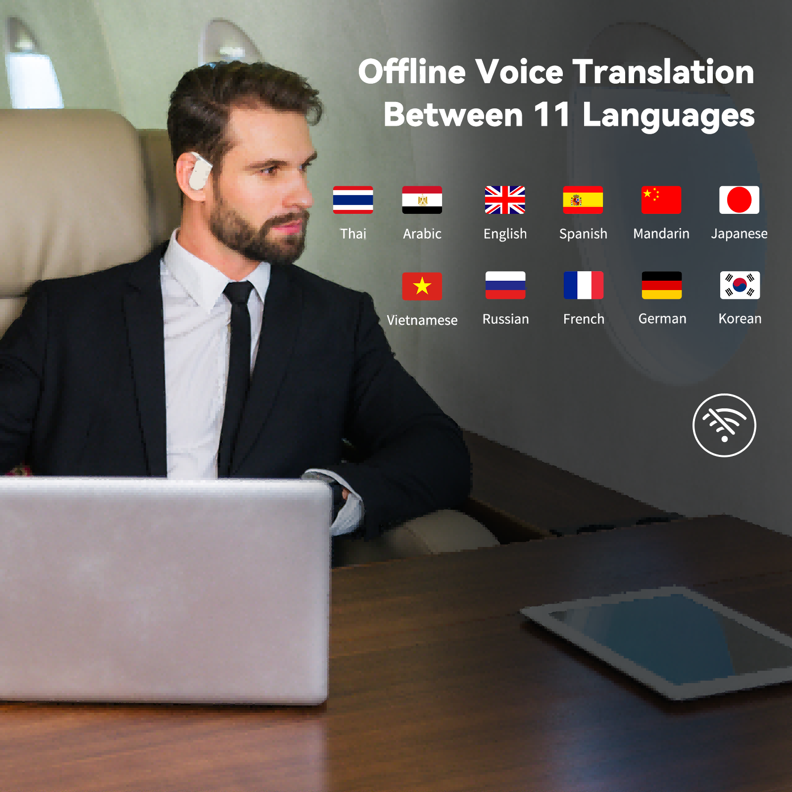 Wooask M9 vertaler-oordopjes,  - Portable Translator Device recensie en prijs