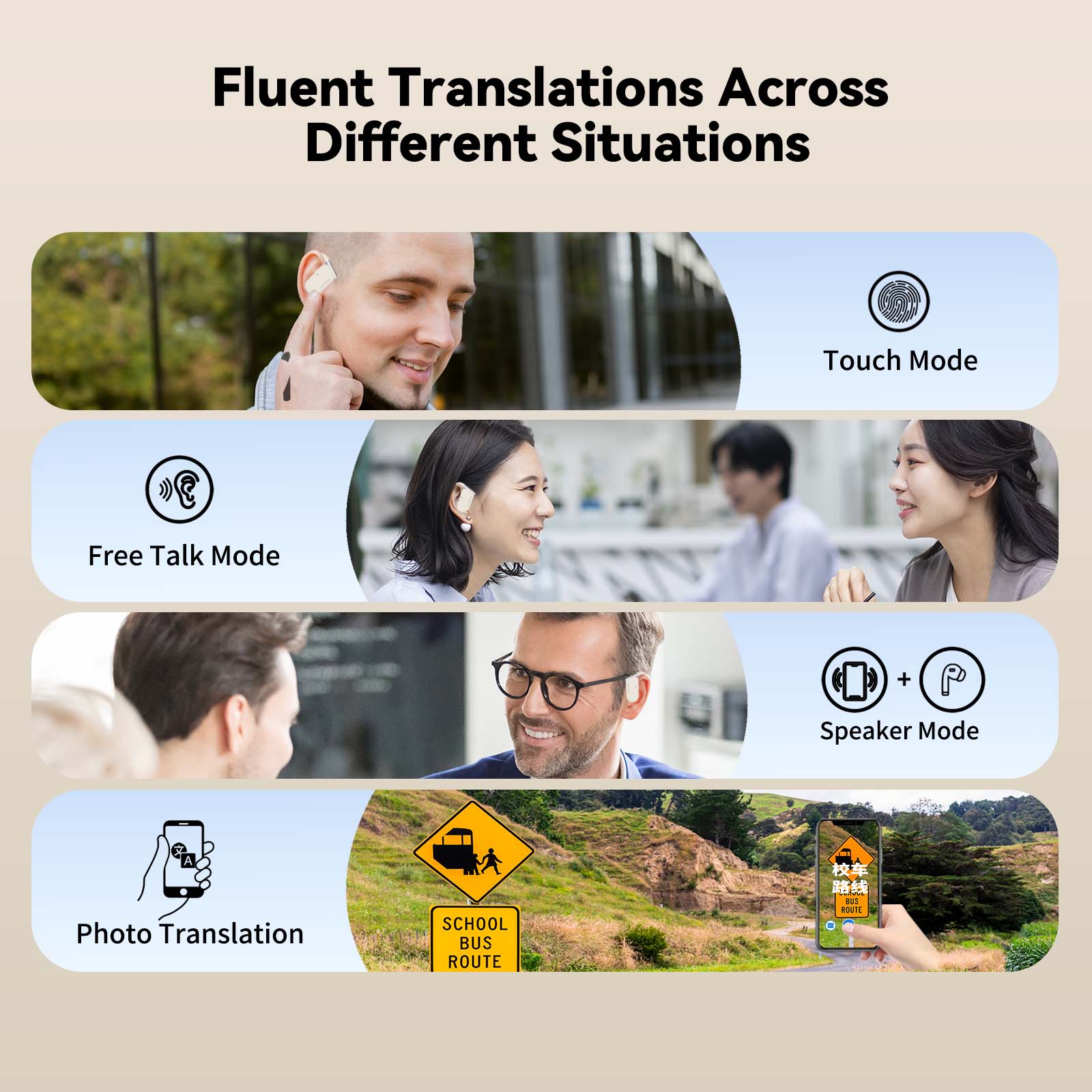 Wooask M9 vertaler-oordopjes,  - Portable Translator Device recensie en prijs