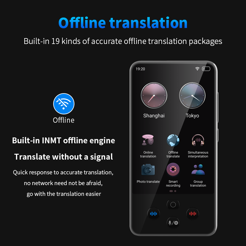 S85 Pro 4-inch touchscreen-taa - Portable Translator Device recensie en prijs